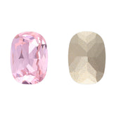 Light Rose Cushion Shape High Quality Glass Pointed Back Fancy Rhinestones WholesaleRhinestone